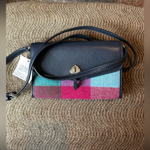 kate spade Handbags - NWT Kate Spade Marti Festive Check Fabric Crossbody